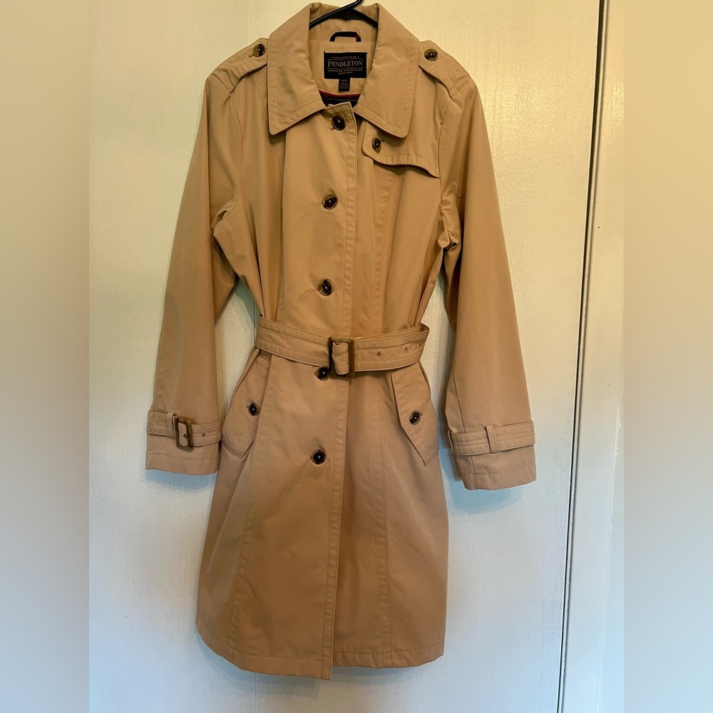 Pendleton Beige Trench Coat - image 1